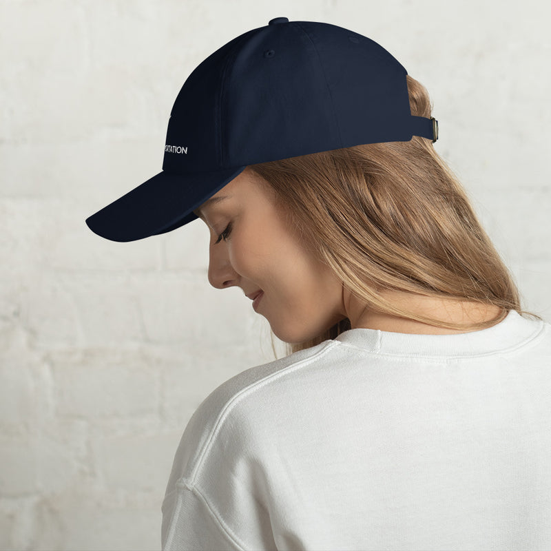 Dad hat with Flat Embroidery - With Company Logo