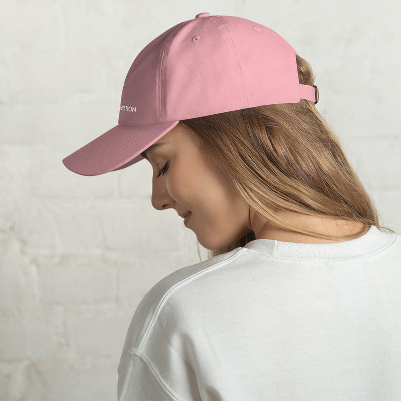 Dad hat with Flat Embroidery - With Company Logo