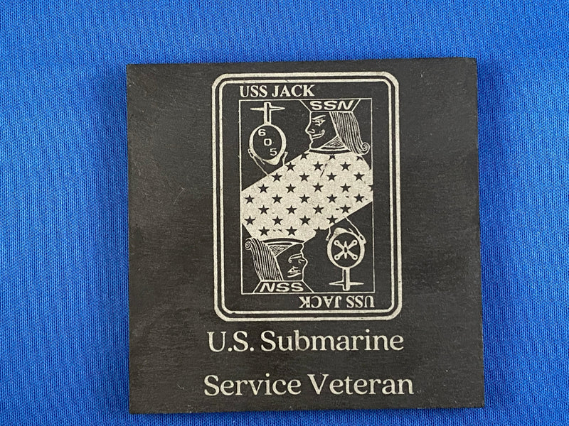 Slate Coasters with Holder - Naval Ships and Submarines
