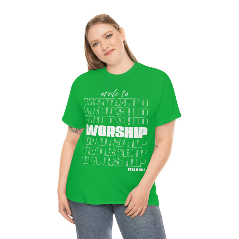 Unisex Heavy Cotton Tee - Made to Worship