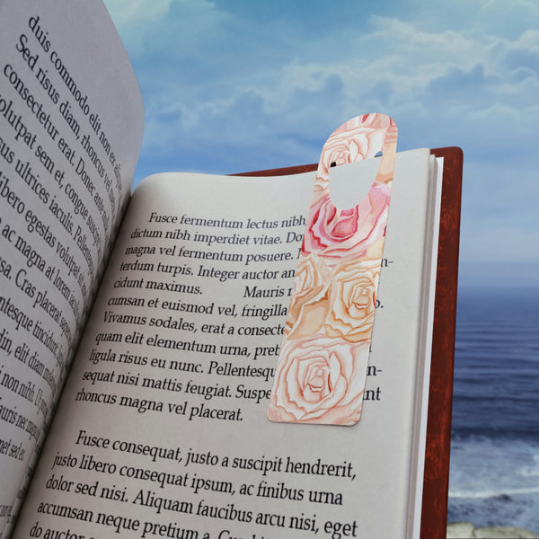 Bookmark with Pink & Red Roses