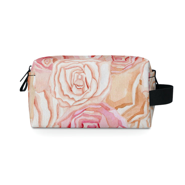 Toiletry Bag - Floral with Pink & Red Roses