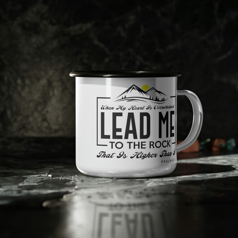 Enamel Camp Cup - Lead Me to The Rock