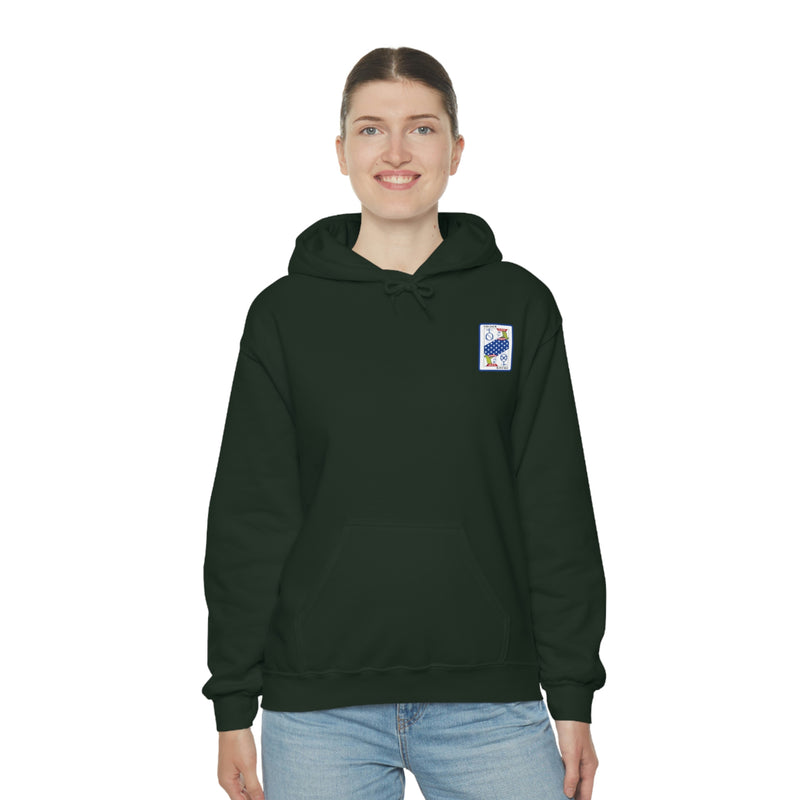 594 Tough! Submarine Unisex Heavy Blend™ Hooded Sweatshirt with your ships logo on Front
