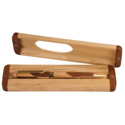 Engraved Wood Pen Case