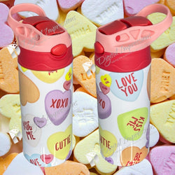 Valentine's Day Full Color Insulated 12oz. Sippy Cup