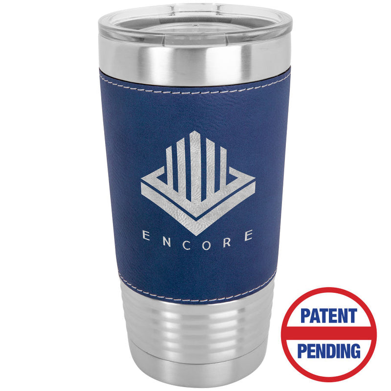 20oz Engraved Leatherette Wrapped Tumbler