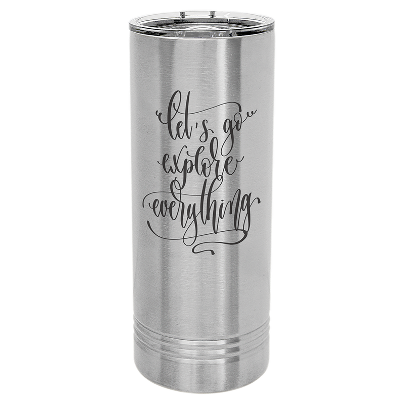 LAST MINUTE Gift Under 30, Engraved Stainless Steel Cup with Straw- NOT a  Cheap Sticker- Personalized Stainless Travel Tumbler- 22oz