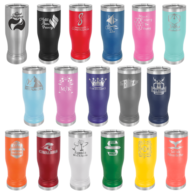 14oz/20oz Engraved Personalized Pilsner Tumblers