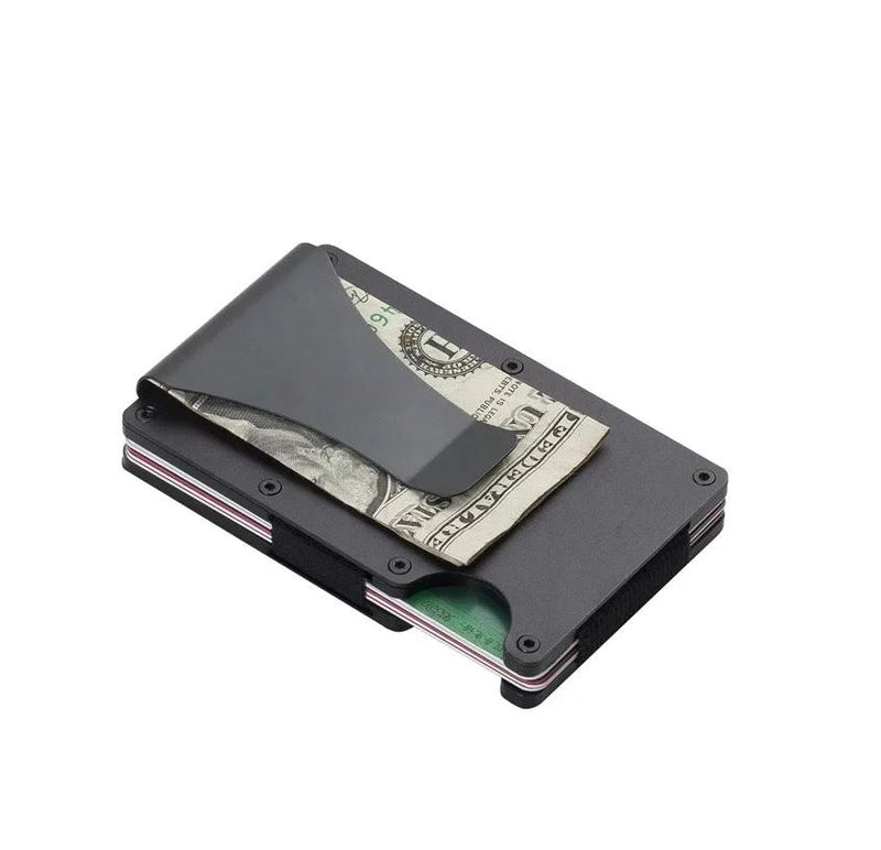 Personalized Metal/Wood Wallet with built in RFID Protection (Personalization Included in price!)