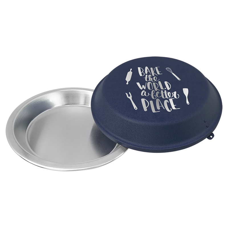 9" Powder Coated Custom Engraved/Personalized Pie Pan in multiple colors