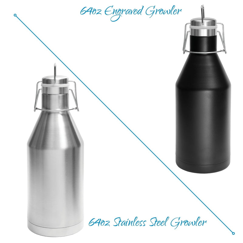 64oz Personalized Engraved Growler