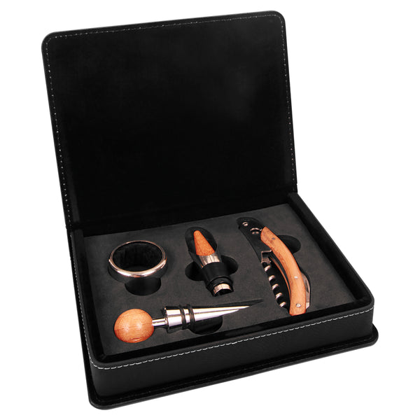 Wine Tool Kits w/Leatherette Case