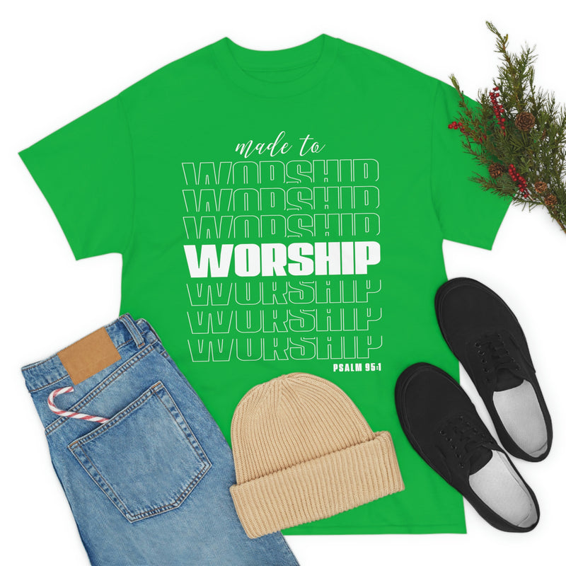 Unisex Heavy Cotton Tee - Made to Worship