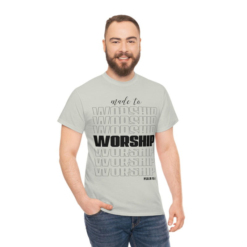 Unisex Heavy Cotton Tee - Made to Worship