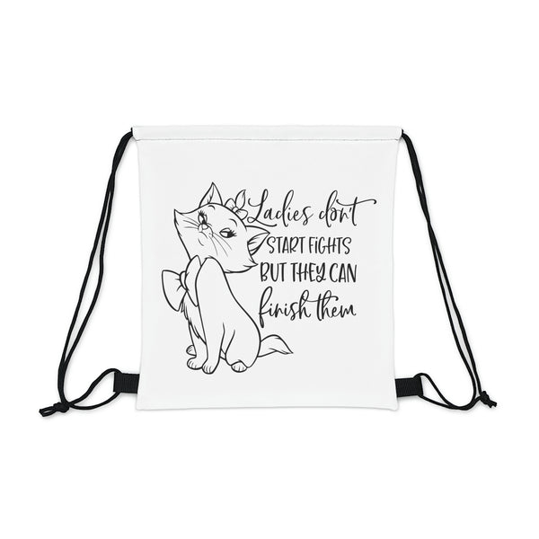 Outdoor Drawstring Bag - Marie Aristocats