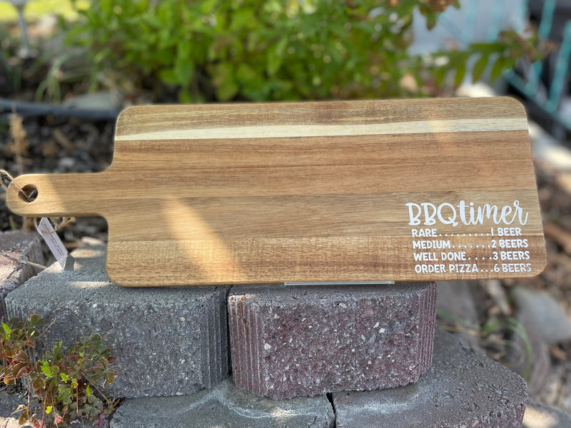 Wood Paddle Board - BBQ Timer