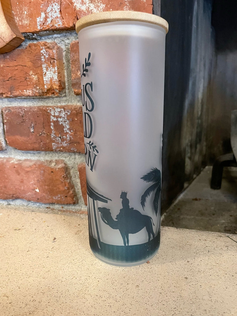 Tall Glass Tumbler - A Child Is Born