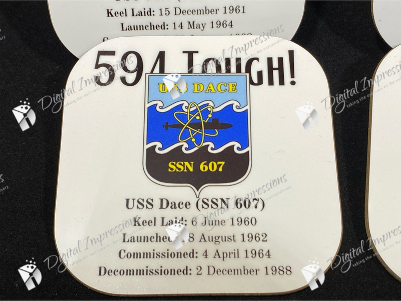 US Navy Ship Coasters - Single/Multiple ships in full color