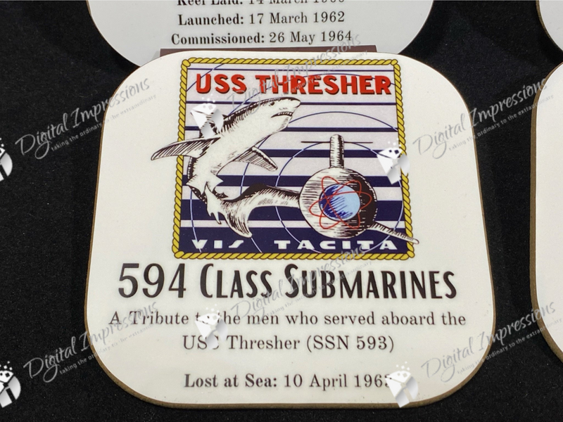 US Navy Ship Coasters - Single/Multiple ships in full color